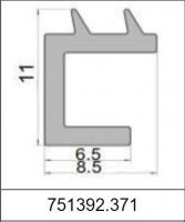 Профиль П-образный силиконовый 751392.371